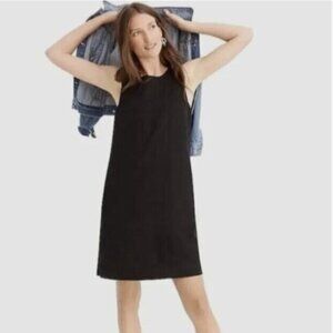 NWT - J Crew - 100% Linen Shift Dress in Black Sz S